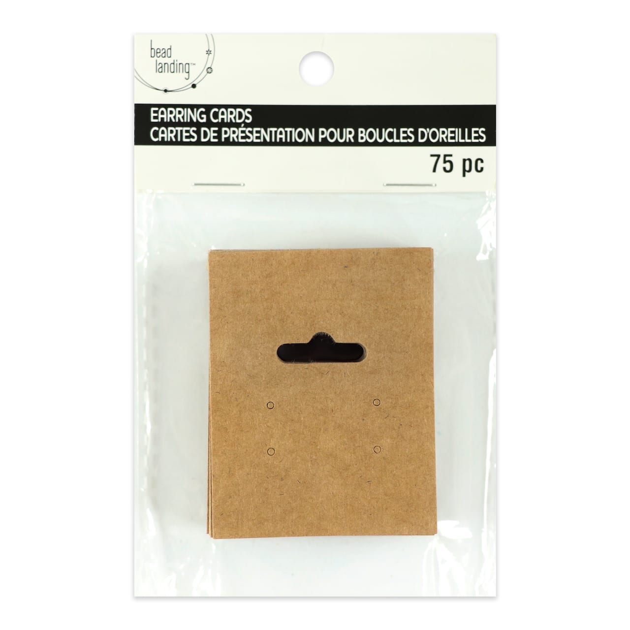 12 Packs: 75 ct. (900 total) Kraft Paper Earring Cards by Bead Landing™